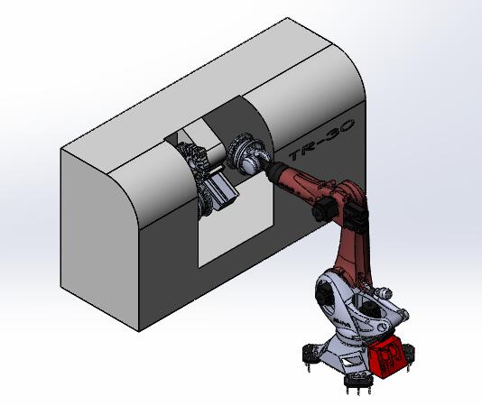夹持搬运机器人 3D模型SolidWorks三维设计图