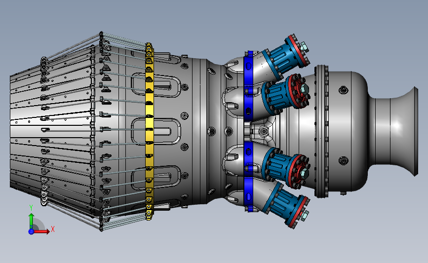 航空发动机(飞机涡轮发动机) 3D模型SolidWorks三维设计图
