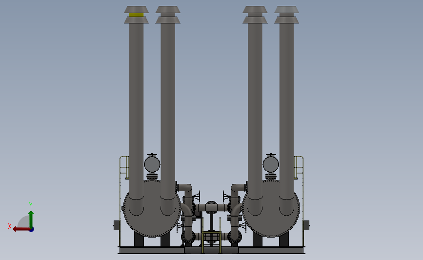 红外线加热器测量流量站(SW设计) 3D模型SolidWorks三维设计图