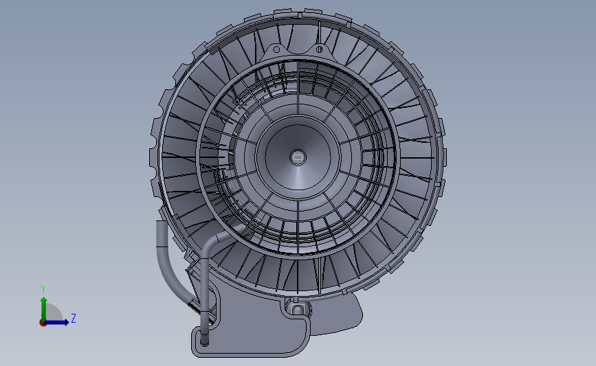航空发动机的扇叶流体分析模拟3D模型SolidWorks三维设计图