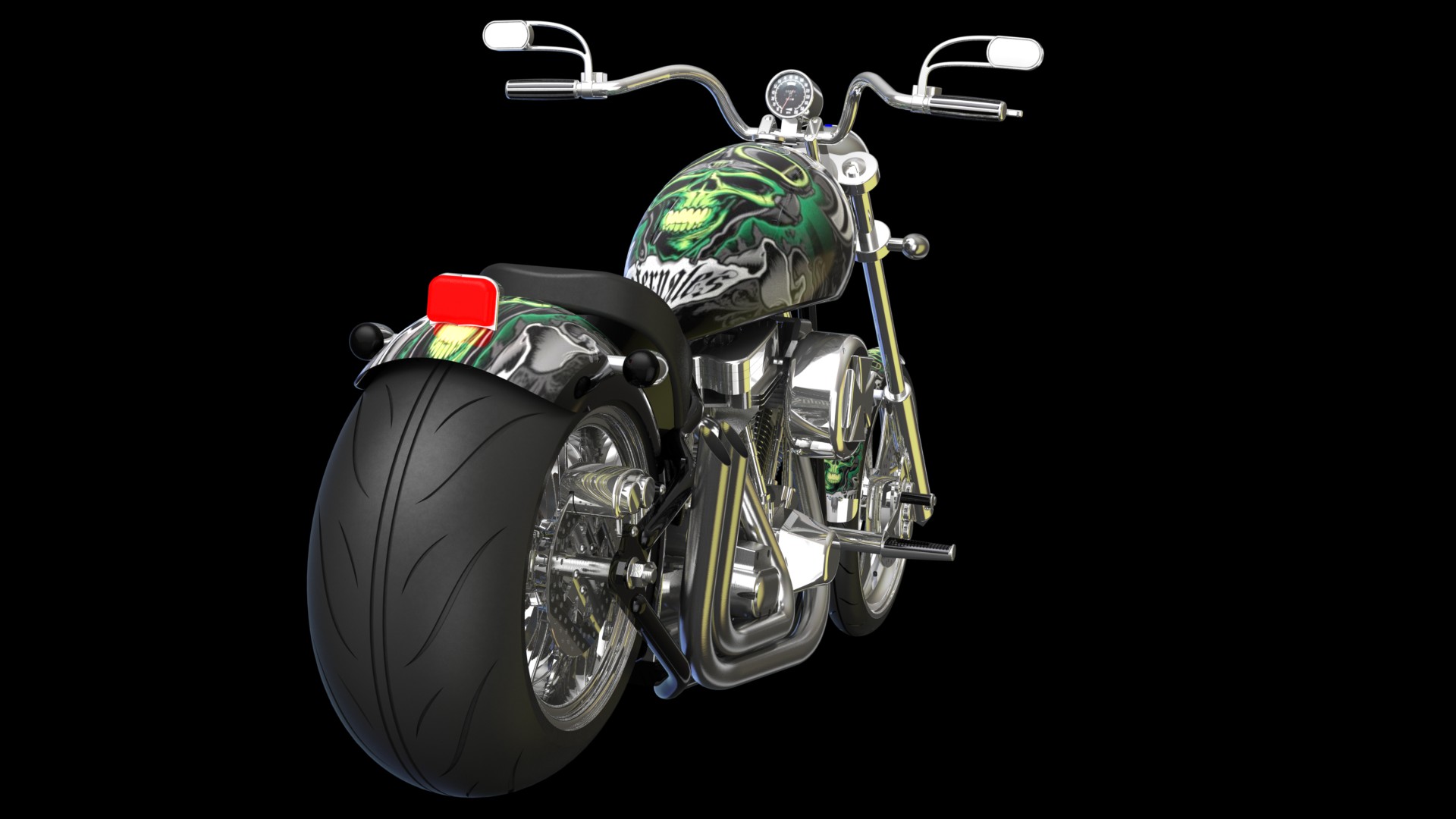 哈雷摩托 3D模型SolidWorks三维设计图