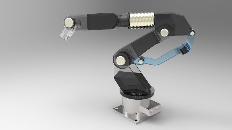 工业机械臂 3D模型SolidWorks三维设计图