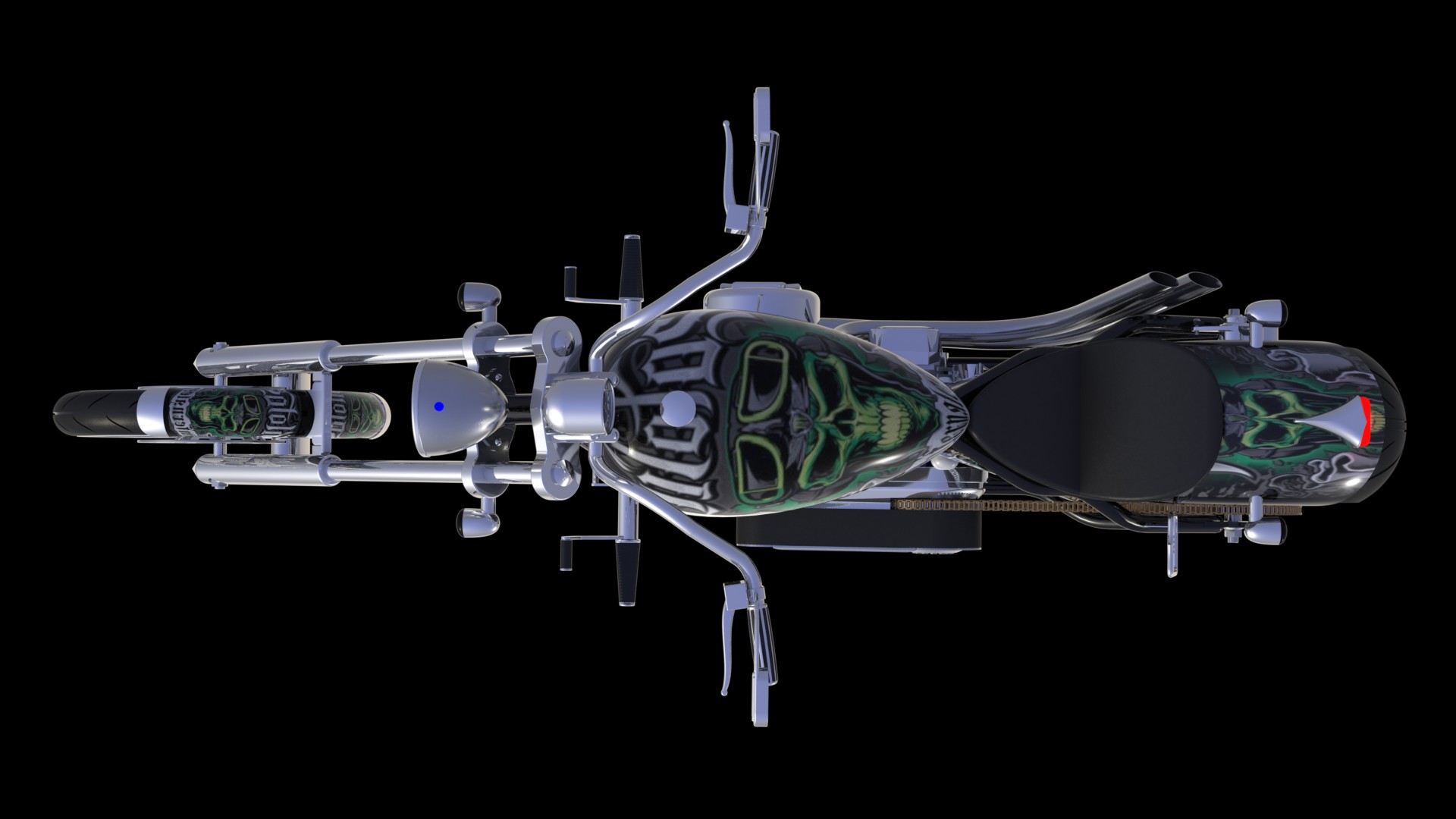 哈雷摩托 3D模型SolidWorks三维设计图