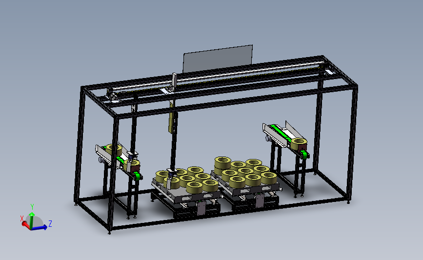 横移码垛机构 3D模型SolidWorks三维设计图