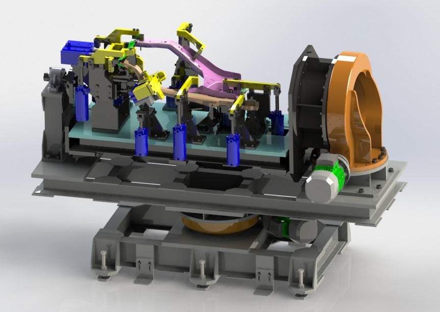 焊接变位机 3D模型SolidWorks三维设计图ProE Creo.Parametric UG(NX)设计