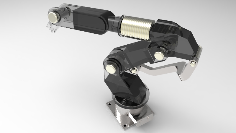 工业机械臂 3D模型SolidWorks三维设计图