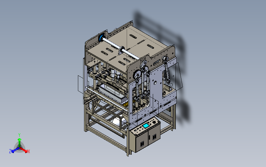 果冻食品灌装机 3D模型SolidWorks三维设计图