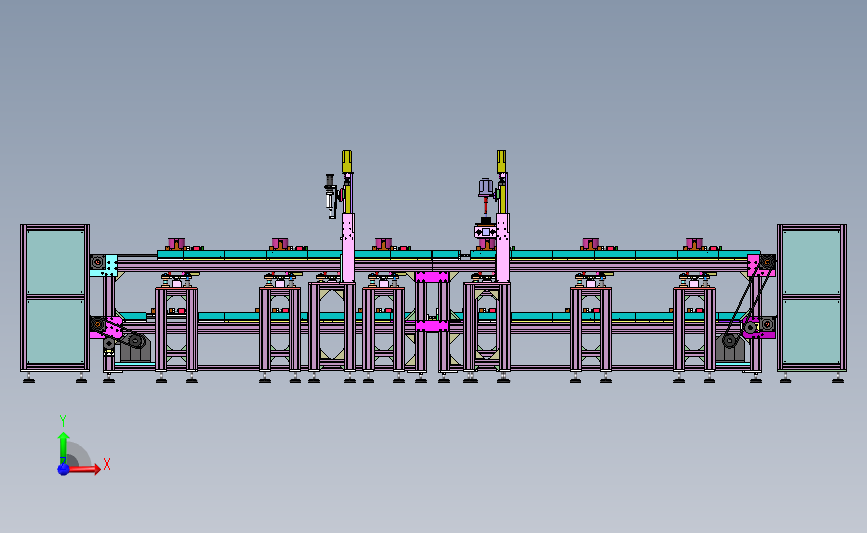 工装流水板组装点胶循环作业非标自动化设备 3D模型SolidWorks三维设计图