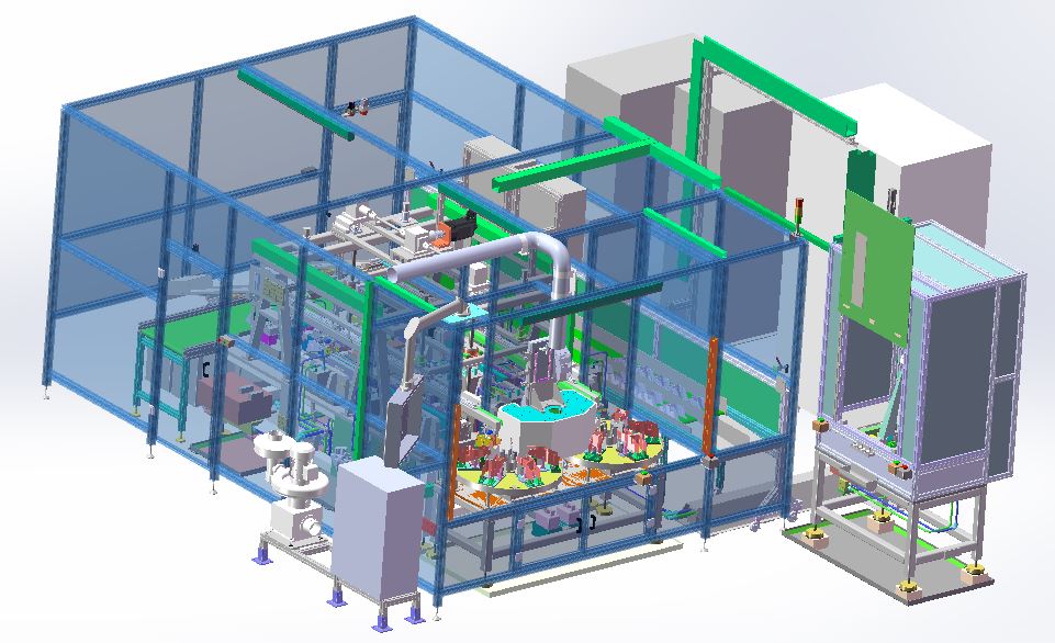 SUV汽车前悬副车架总成装配生产线