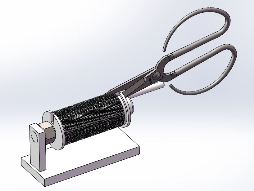康铜丝绕线轮3D模型