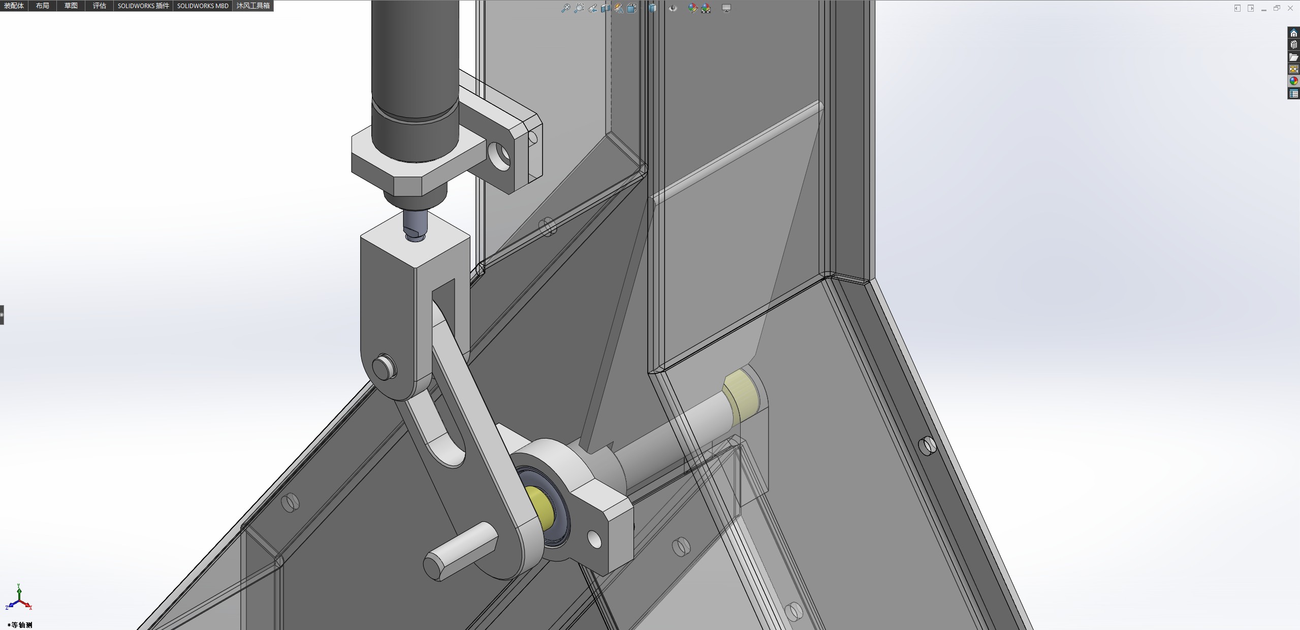 基于气缸的导槽分料机构