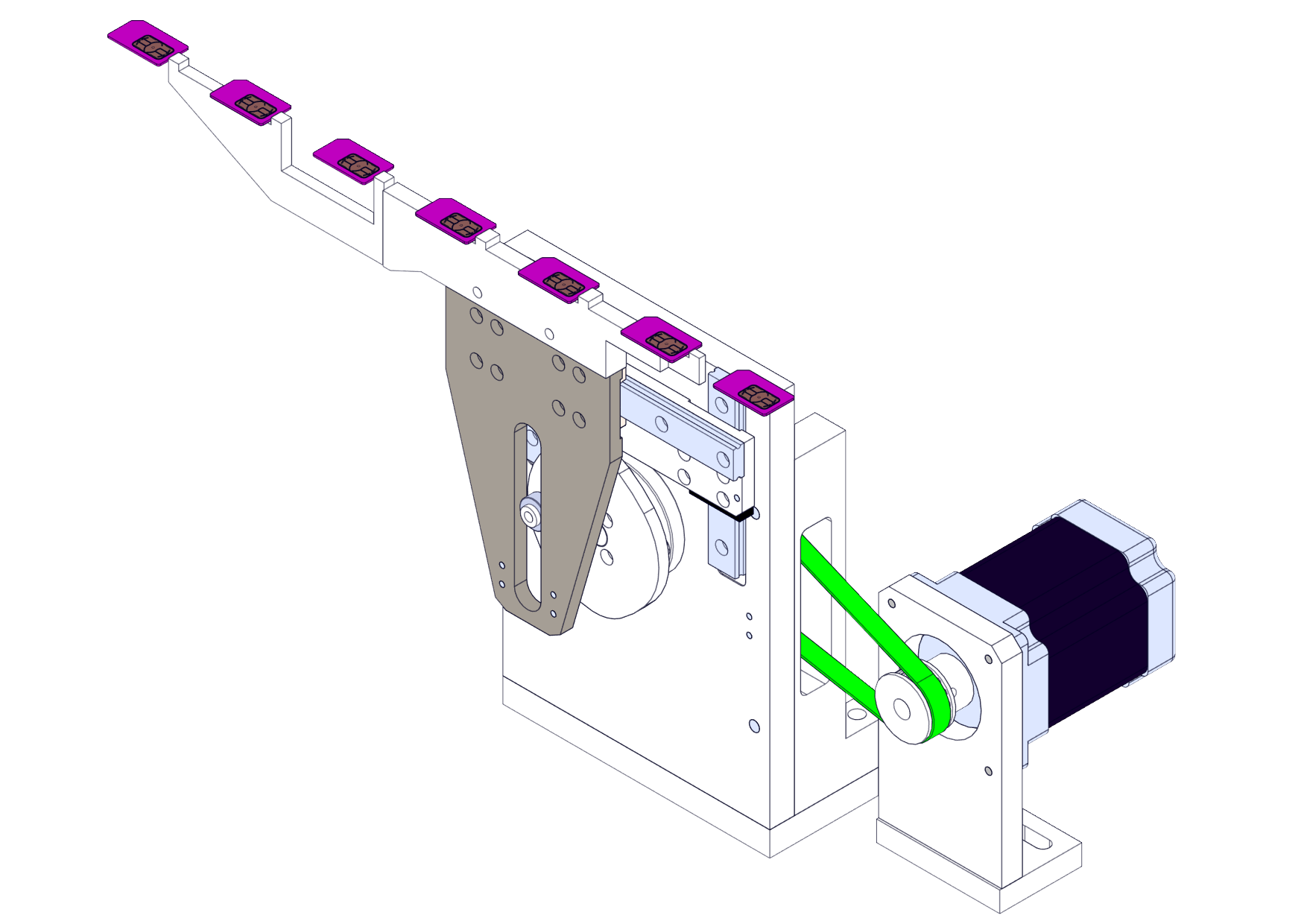 基于偏心轮的等距移栽机构