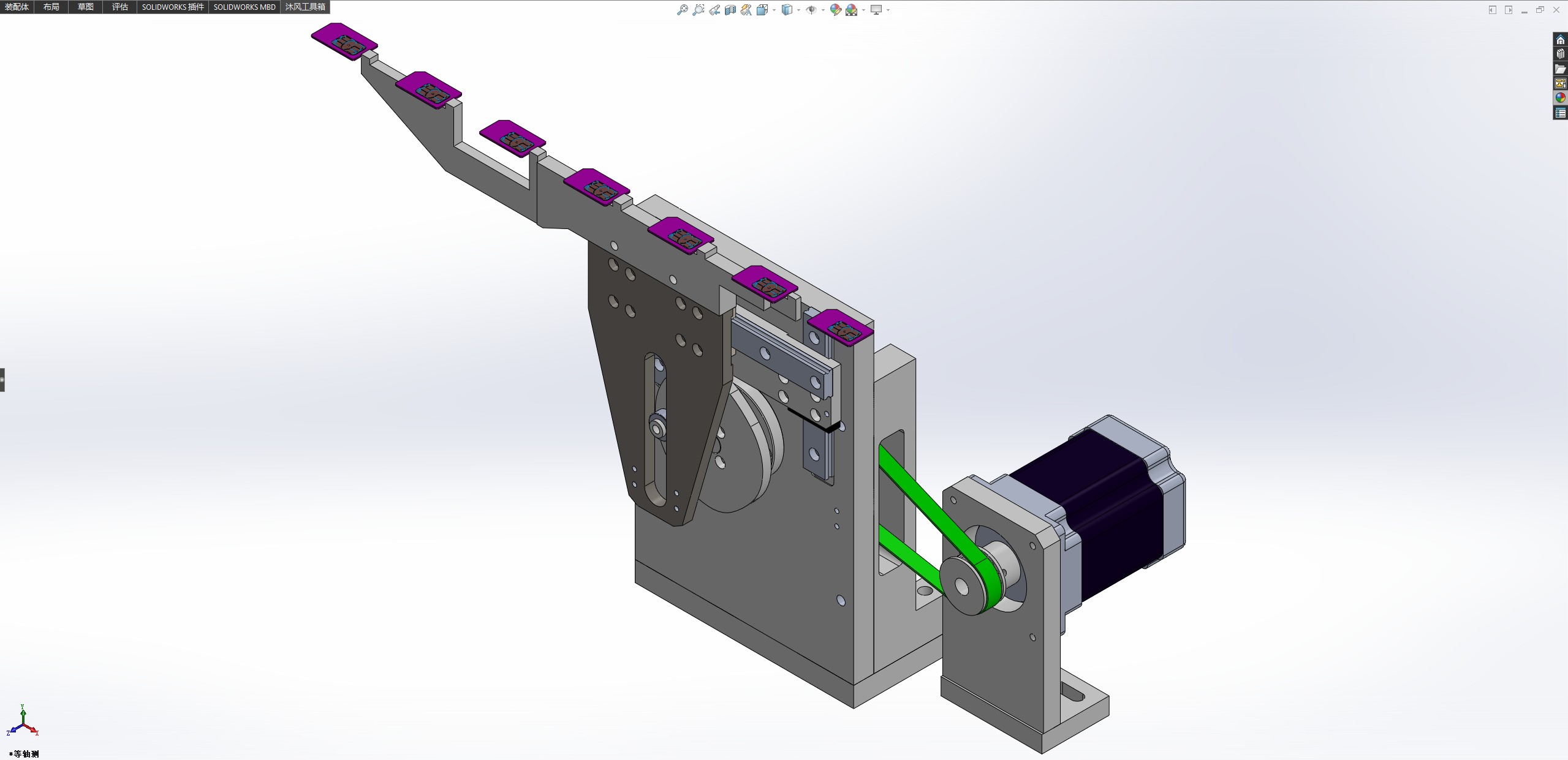 基于偏心轮的等距移栽机构