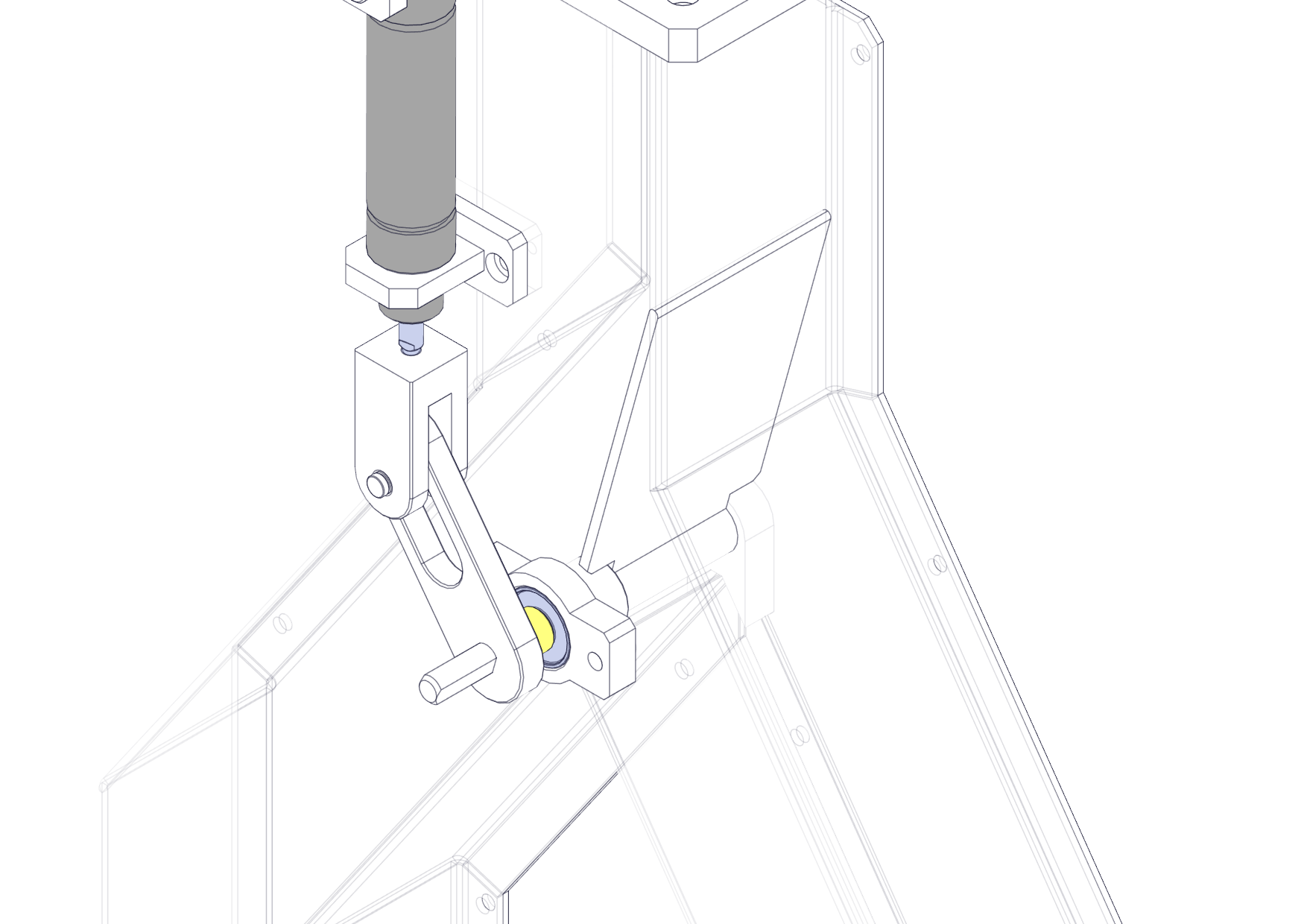 基于气缸的导槽分料机构