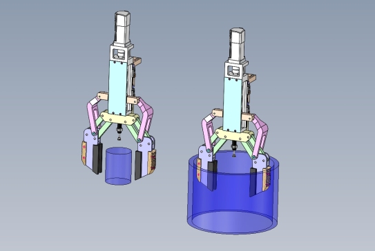 电动夹爪可外夹可内胀开口数控