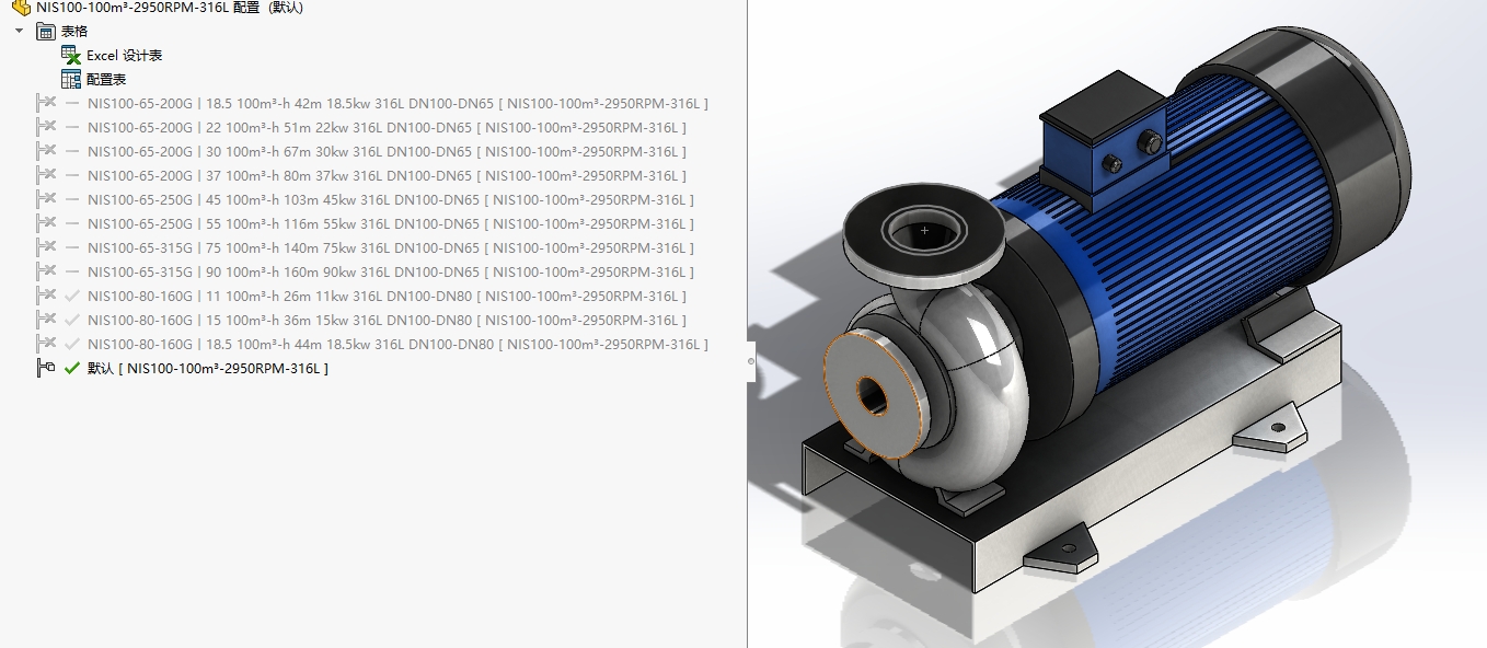 100KQW 系列卧式单机单吸离心泵