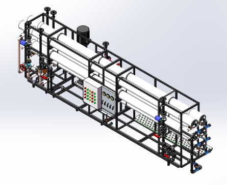 16m3-h-55%RO系统-中压