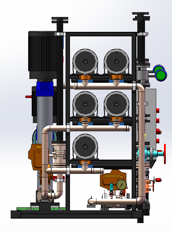 16m3-h-55%RO系统-中压