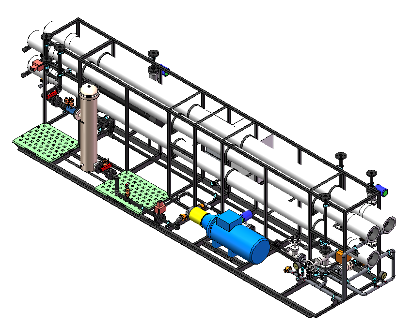 7m3-h-50%RO系统-高压