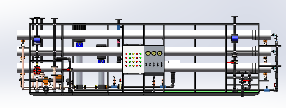 16m3-h-55%RO系统-中压