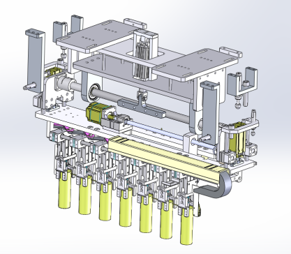 电芯上料变距机构