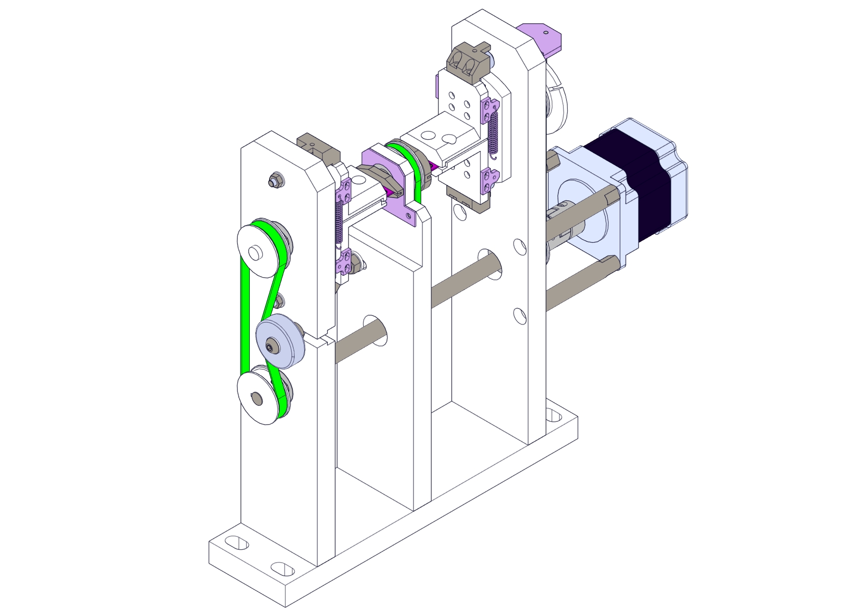 双工位自动张紧翻转机构