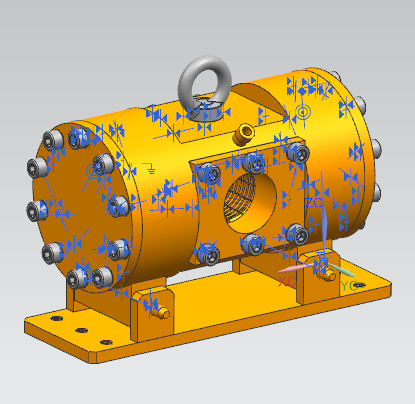 钻机钻杆夹持器