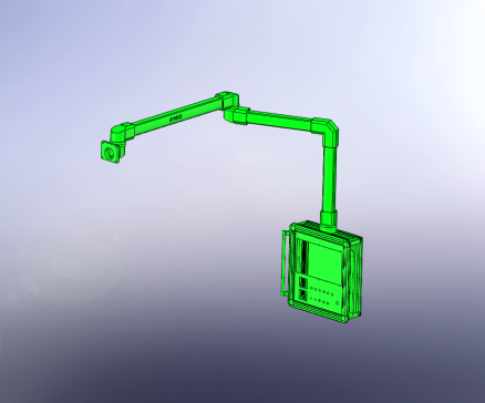 6-5575型号数控机床悬臂控制箱铝合金线控操作箱机床吊臂箱