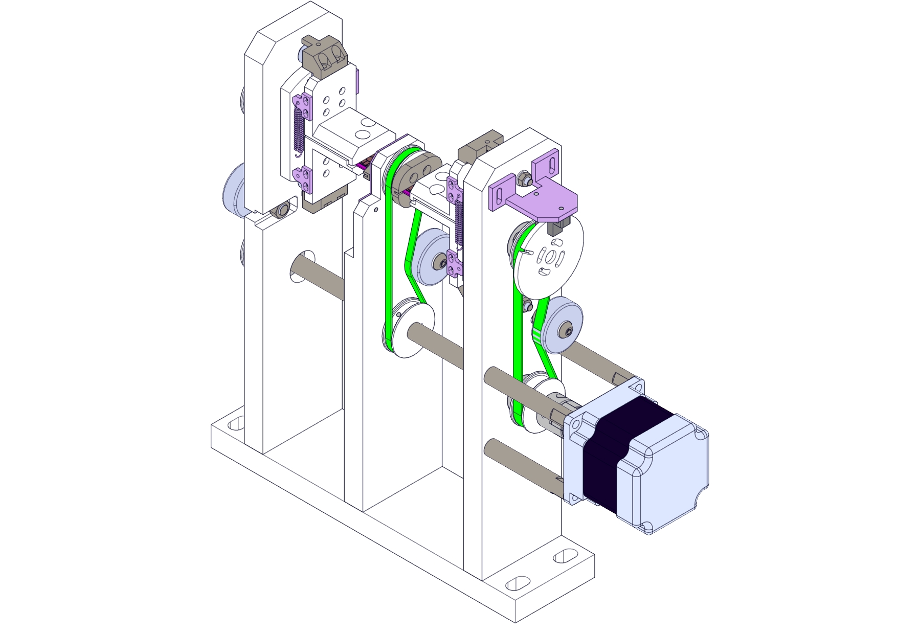 双工位自动张紧翻转机构