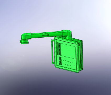 3-5575型号机床移动吊臂触摸屏安装盒铝合金操作箱摇臂机床组件