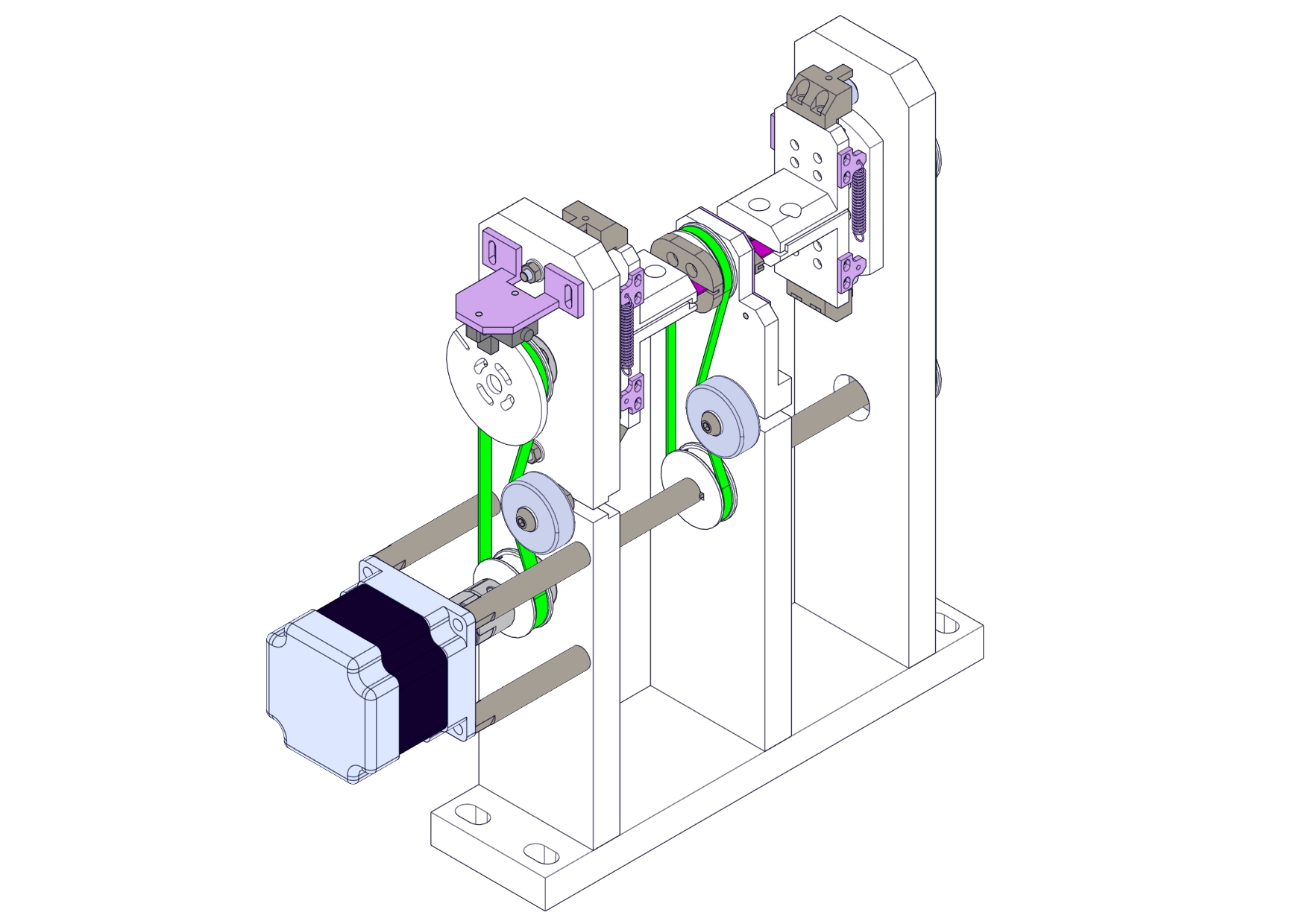 双工位自动张紧翻转机构