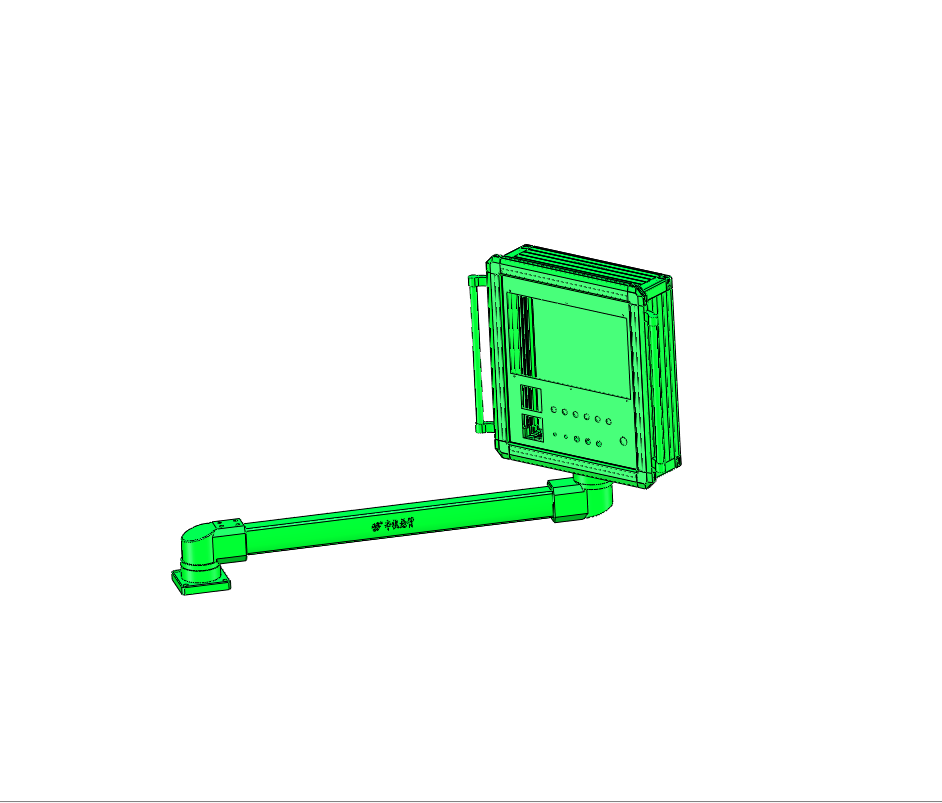 12-5575型号数控机床悬臂控制箱铝合金线控操作箱机床吊臂箱触摸屏安装盒定制