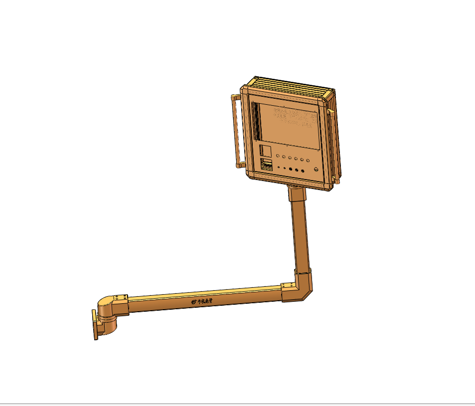 11-5575型号铝合金吊臂悬臂操作控制箱定制摇臂机床组件工业设备触摸屏安装盒