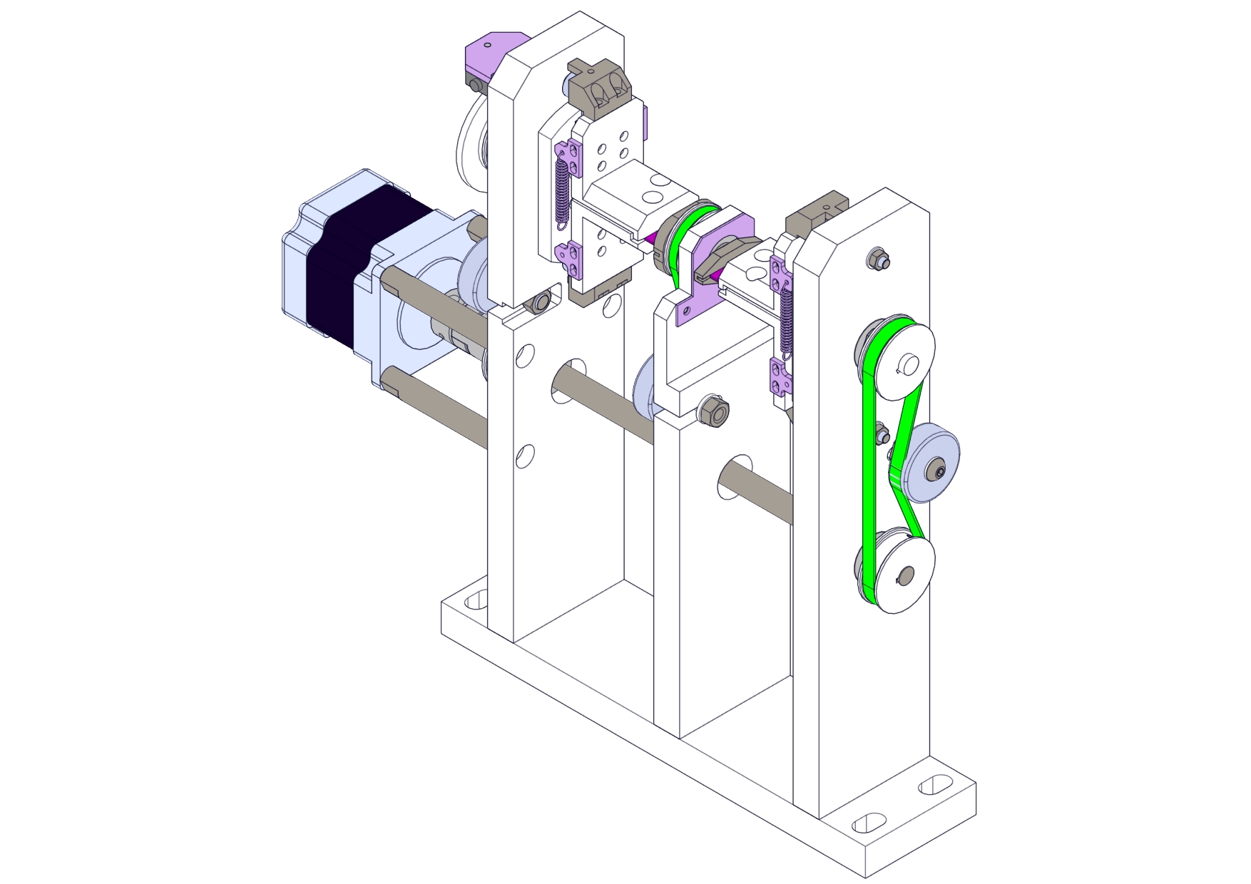 双工位自动张紧翻转机构