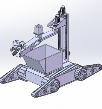 沙滩山地垃圾清理机器人