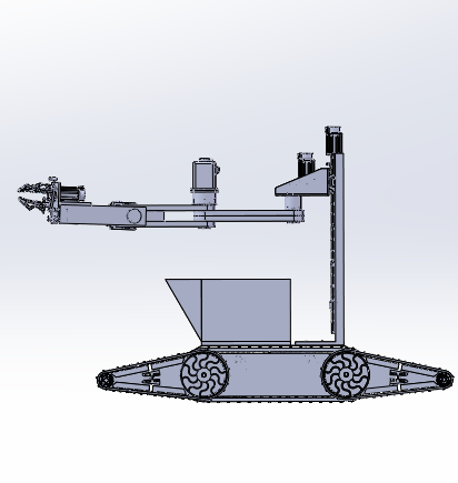 沙滩山地垃圾清理机器人