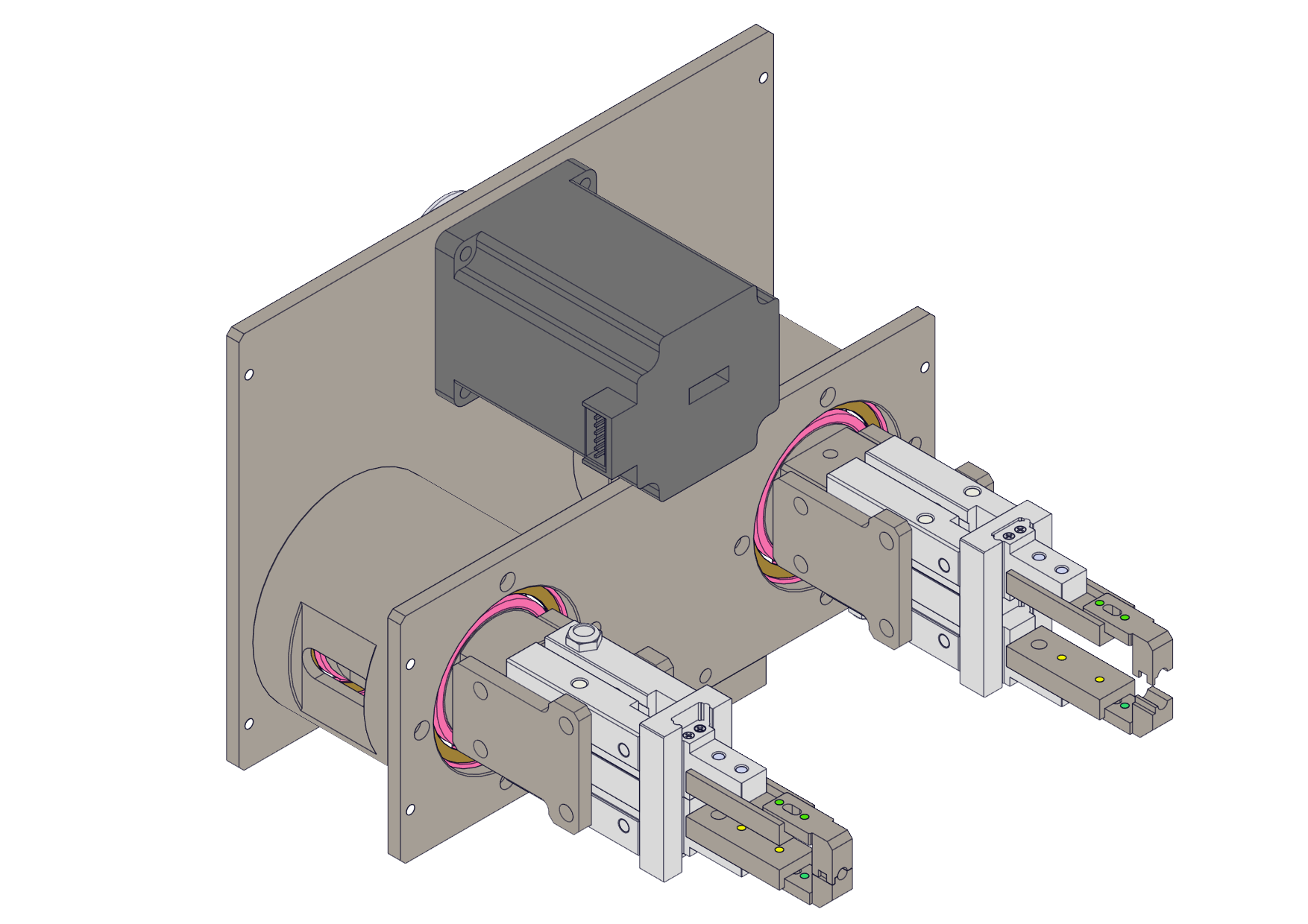 同步旋转夹取机构