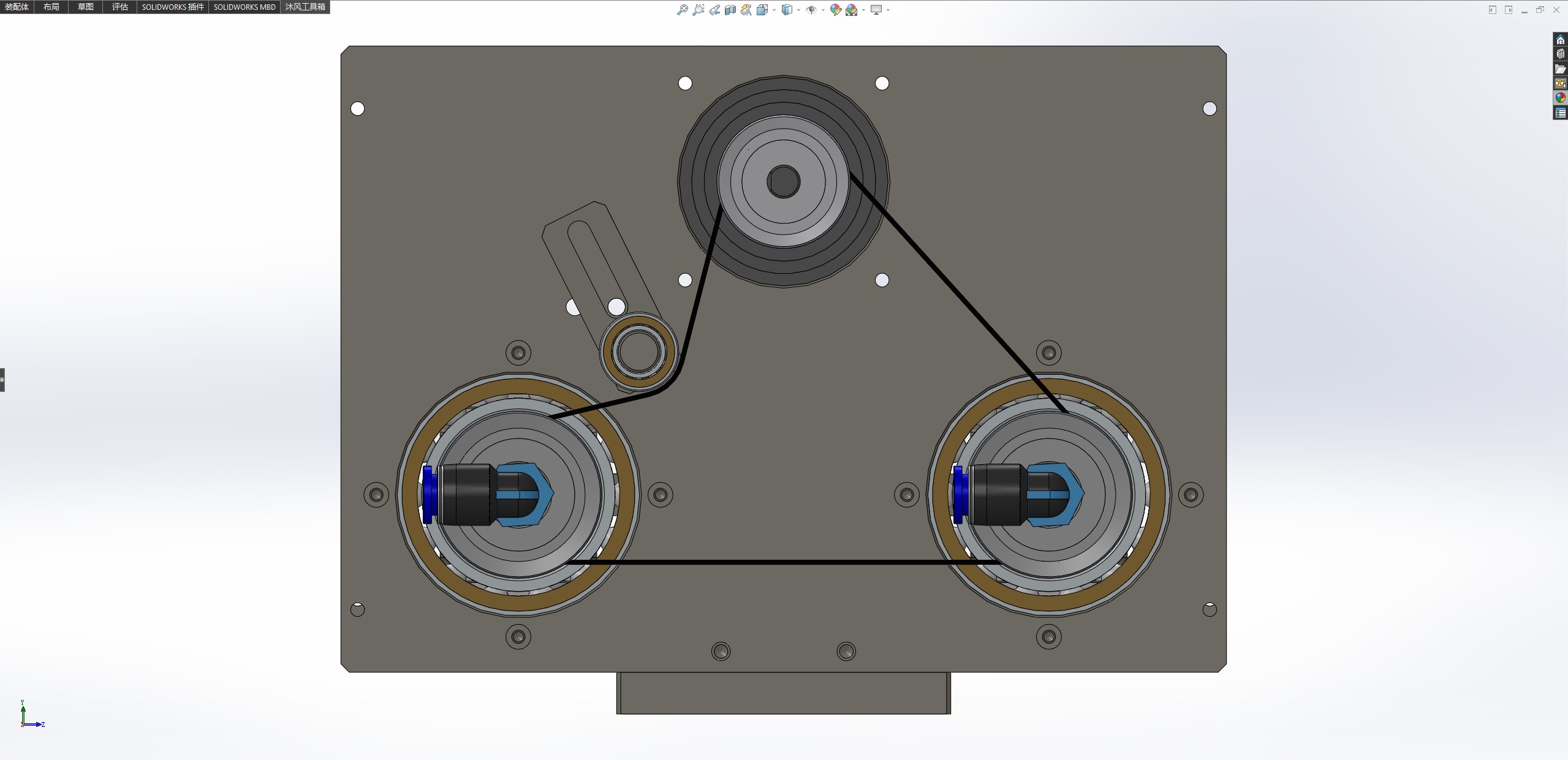 同步旋转夹取机构