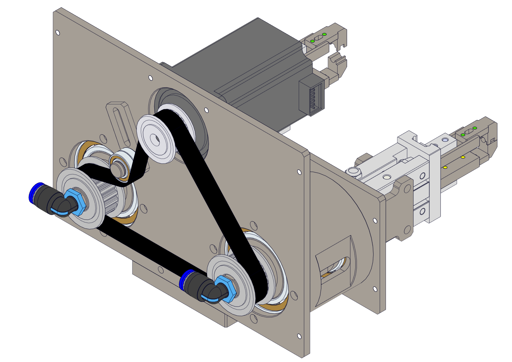 同步旋转夹取机构