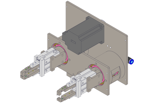 同步旋转夹取机构