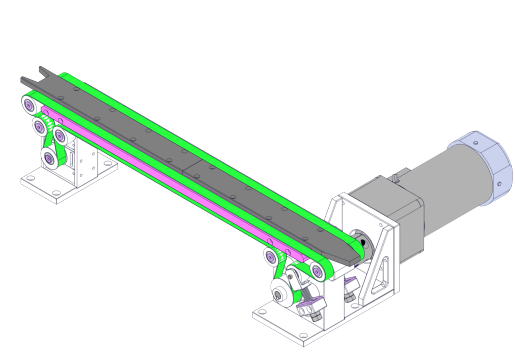 小型双列皮带输送机
