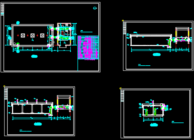 化工企业消防水池及循环水图纸