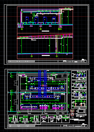 变电所母线槽平剖面图