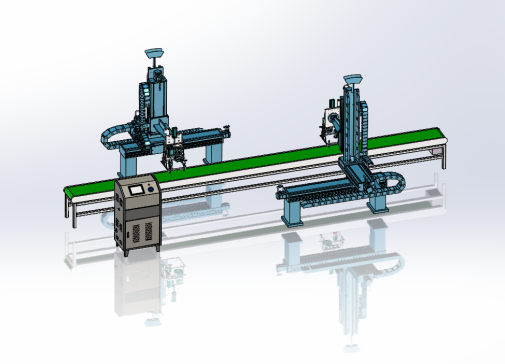 带有三轴检测与抓取机构的输送线