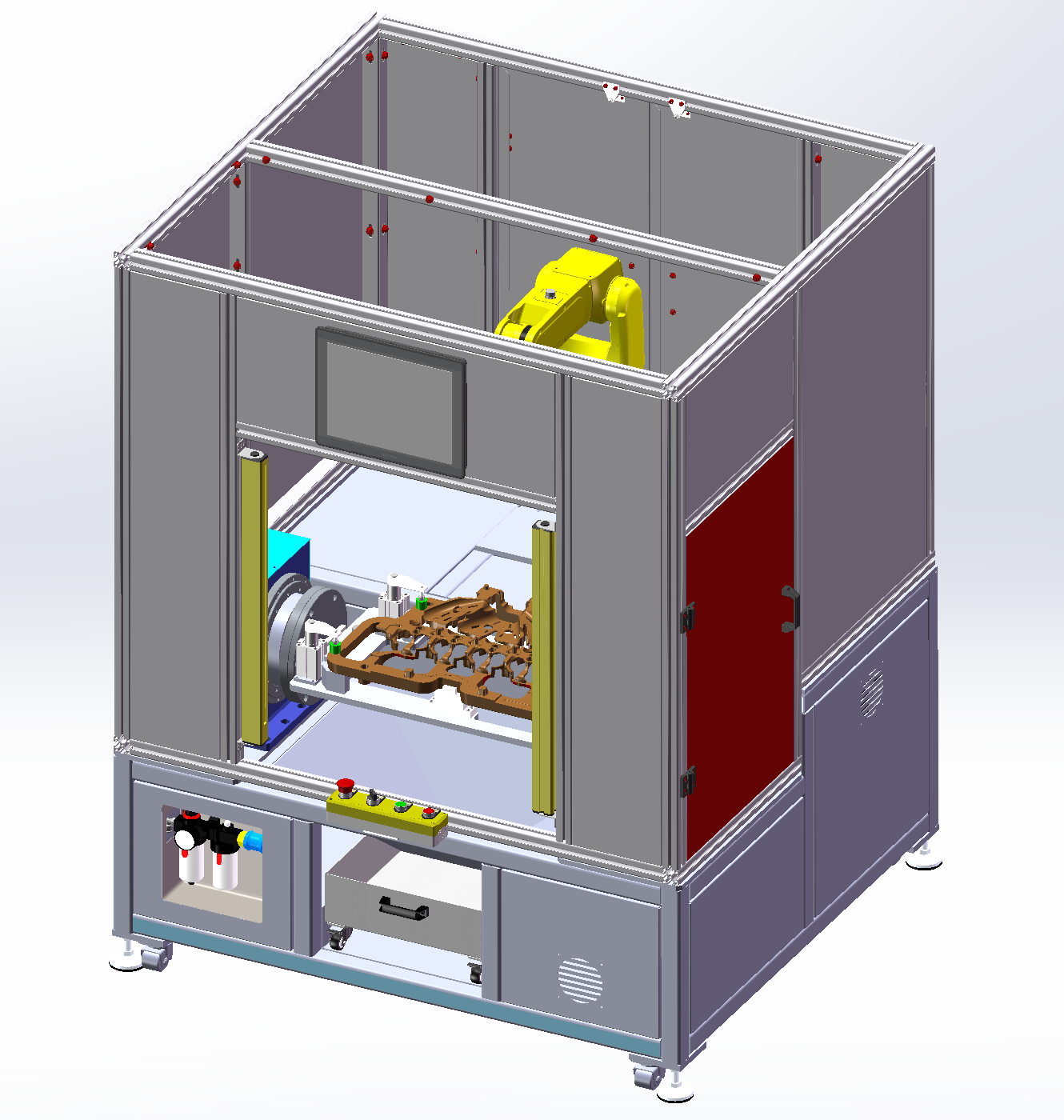 机器人自动化修芯工作站