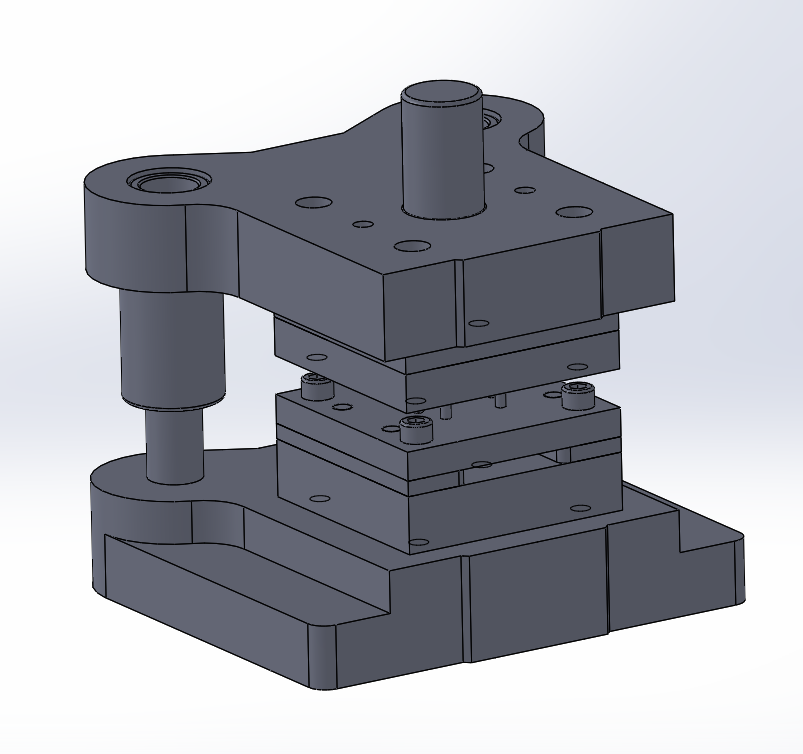 电机铁芯叠片级进冲裁模具设计