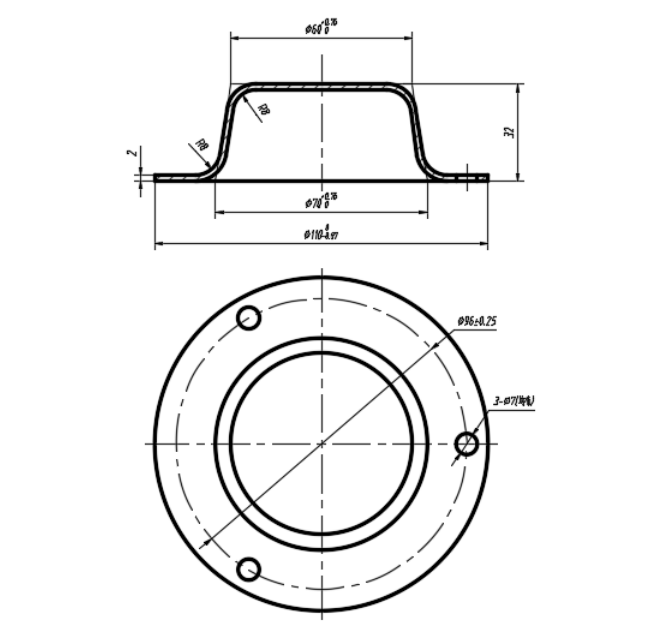 拖车轴端盖冲压复合冲裁模具设计