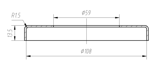 机车端盖冲压复合模设计