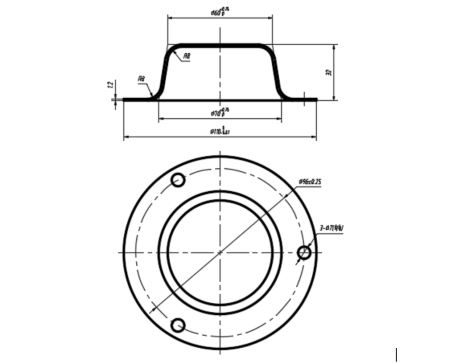 拖车轴端盖复合冲裁模具设计