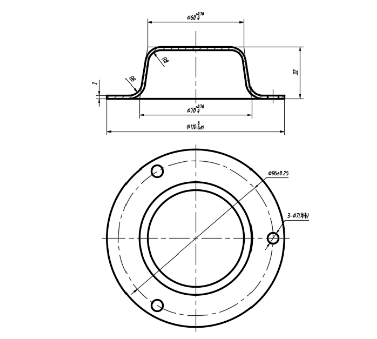 拖车轴端盖冲压复合模具设计